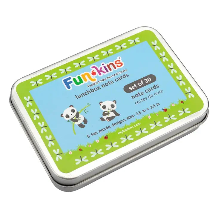 Kid's Lunchbox Note Cards- Pandas