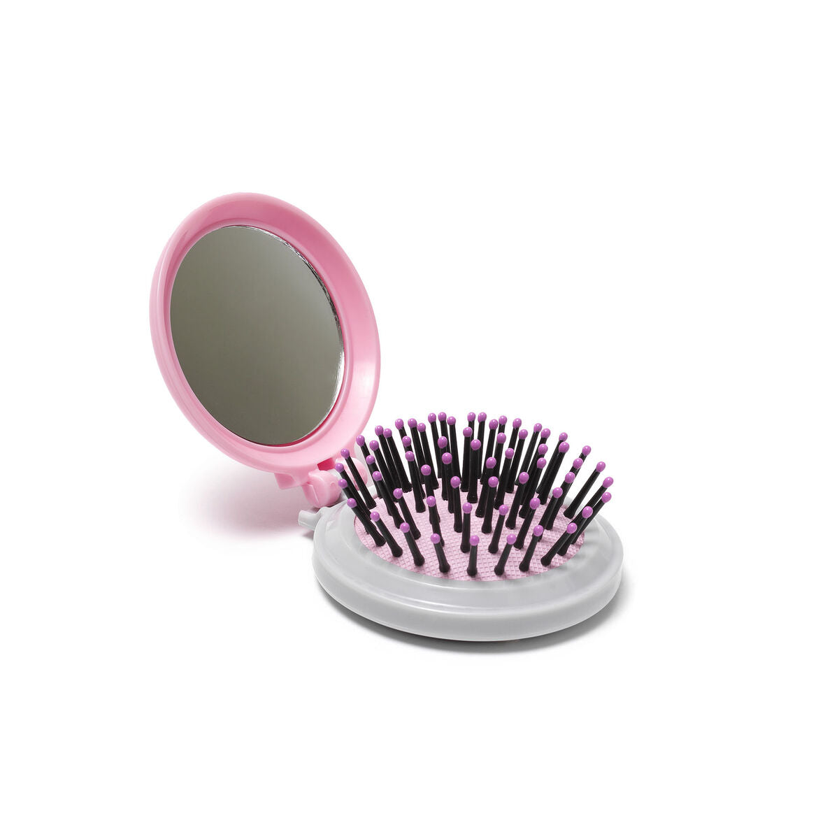 Hair Brush/Mirror Compact- Assorted