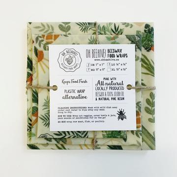 Beeswax Wraps 3 Pc- Assorted