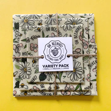 Beeswax Wraps 3 Pc- Assorted