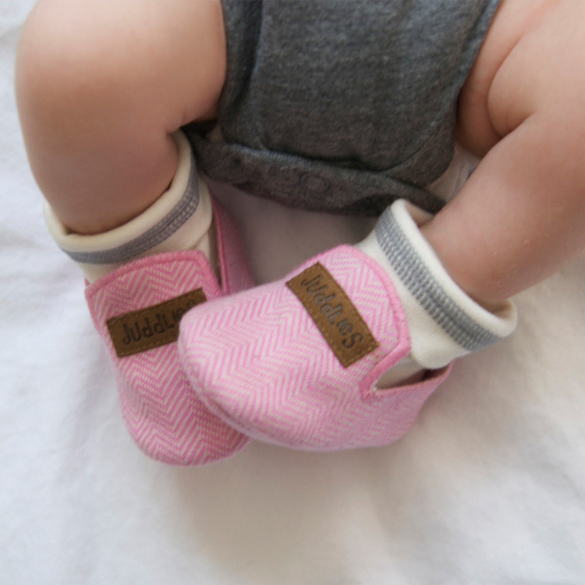 Cottage Organic Slippers- Sunset Pink 0-3M