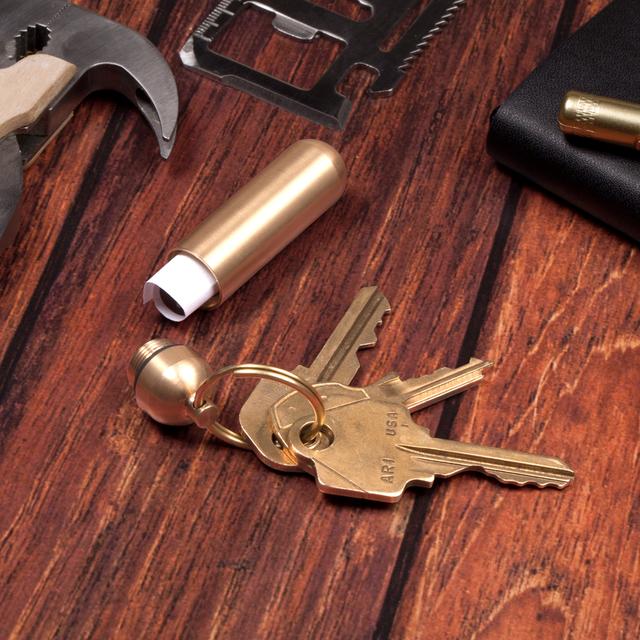 Keychain- Brass Capsule- Assorted