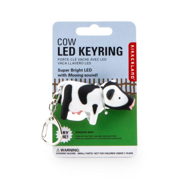 Keychain- Light Up Cow