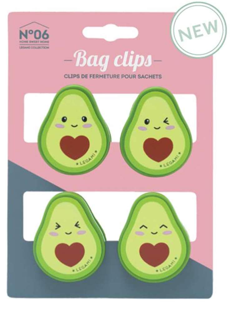 Bag Clips Set/6- Avocado