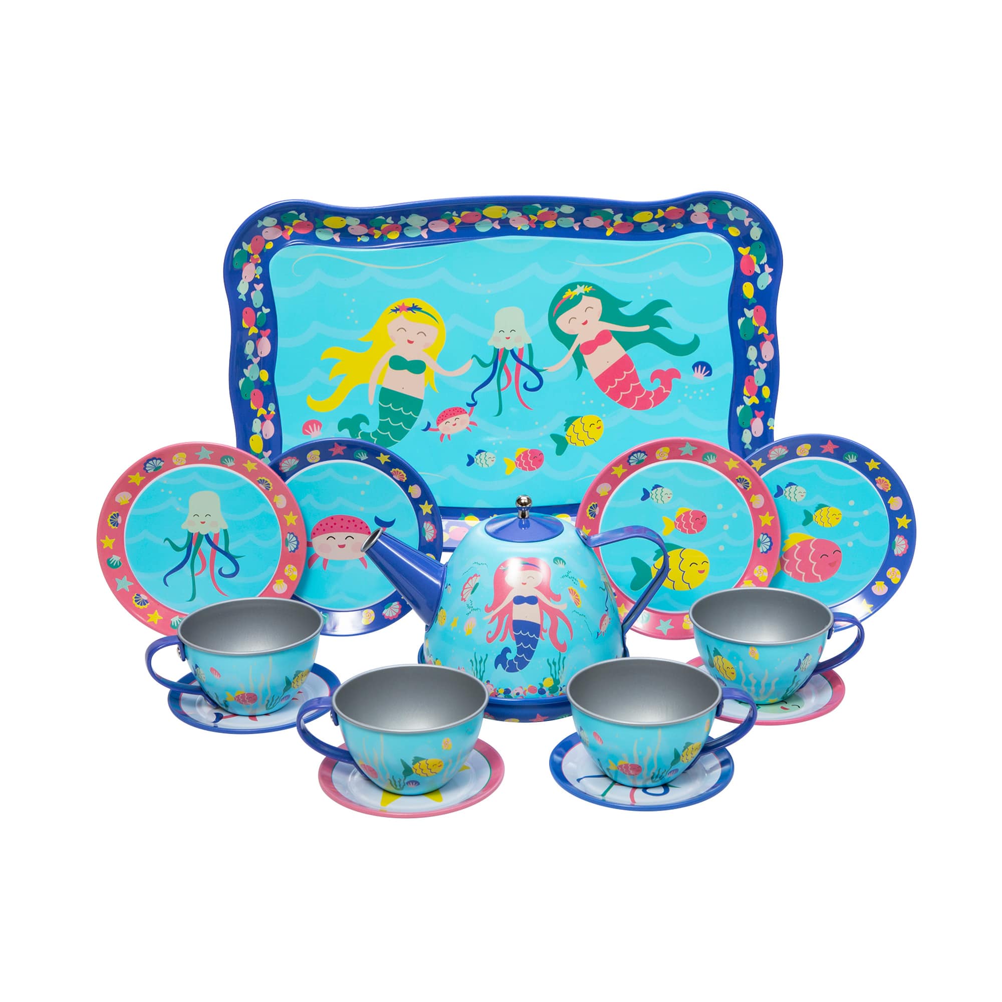 Tin Tea Set- Mermaid
