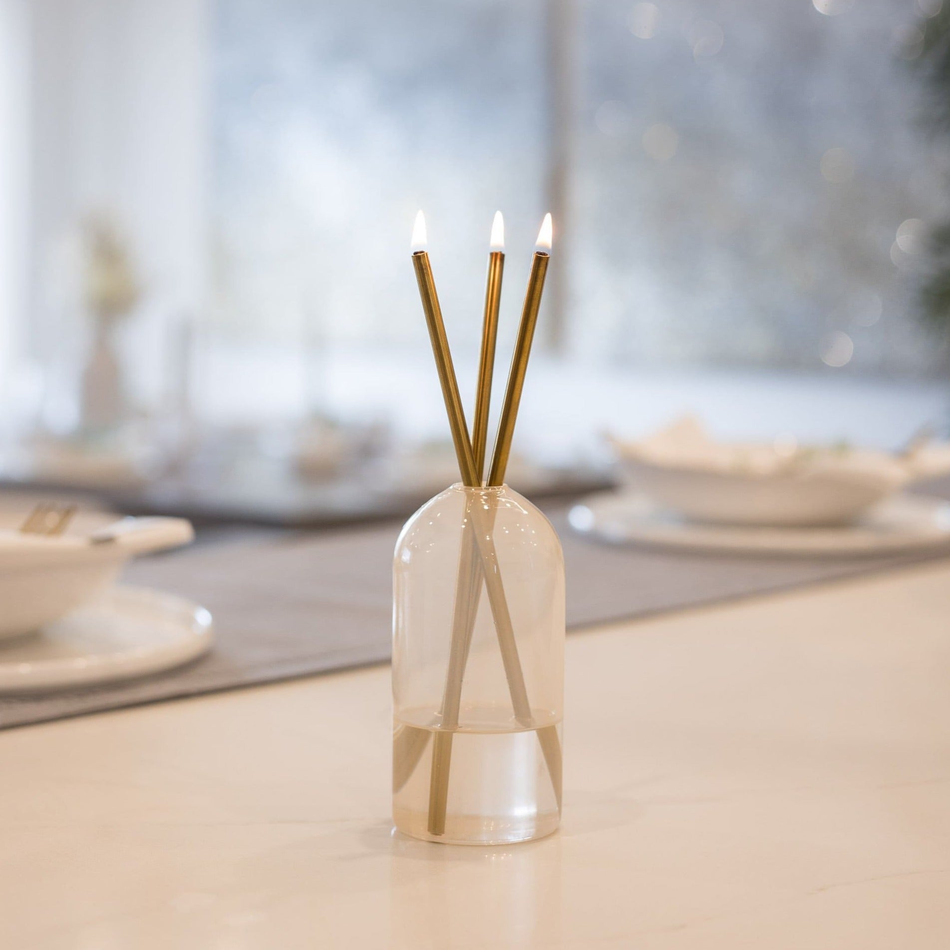 Everlasting Candle- Pampas Vase