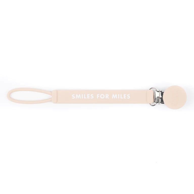Pacifier Clip- Smiles For Miles