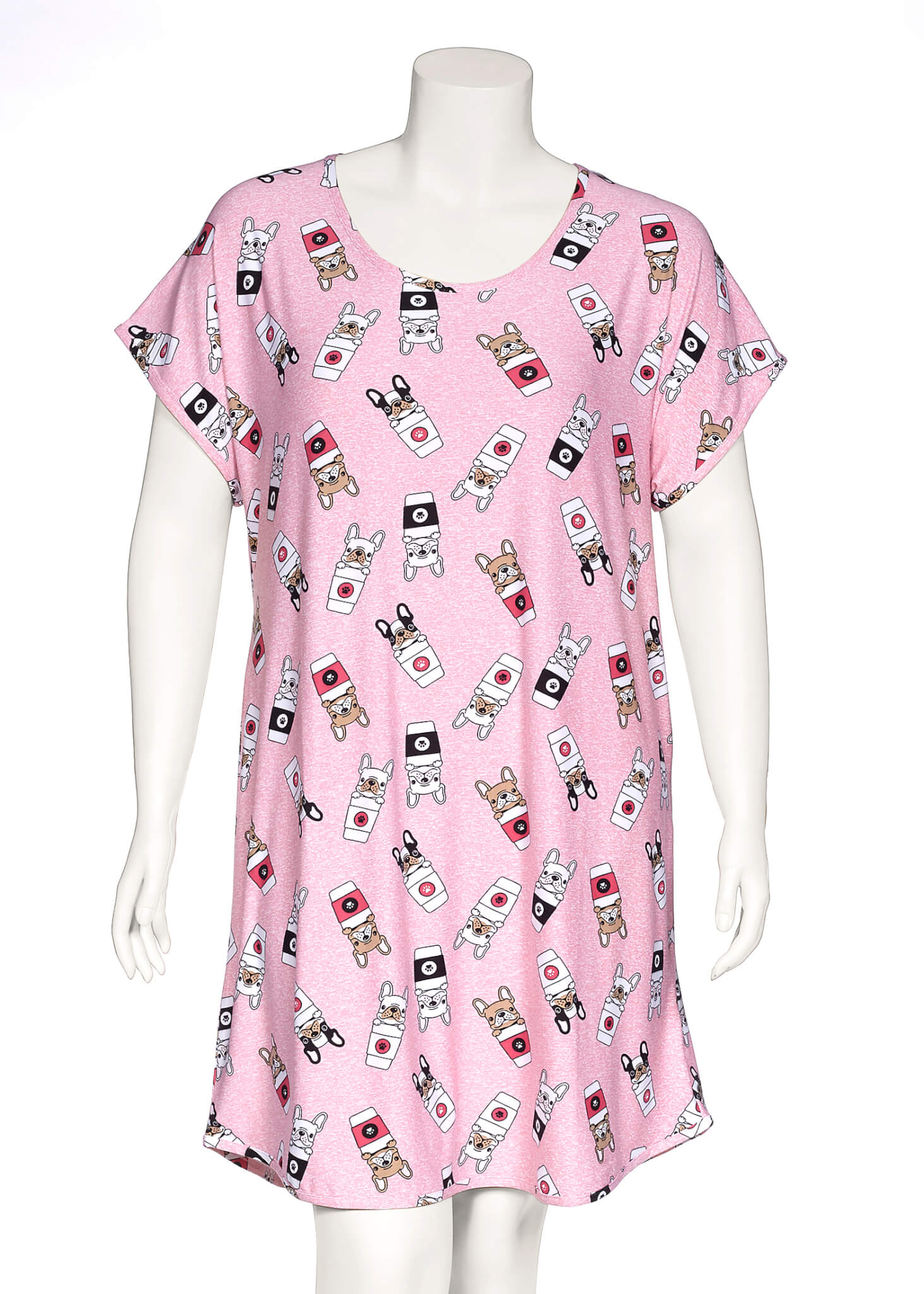 Nightshirt- Plus Size Women's Printed- Otters