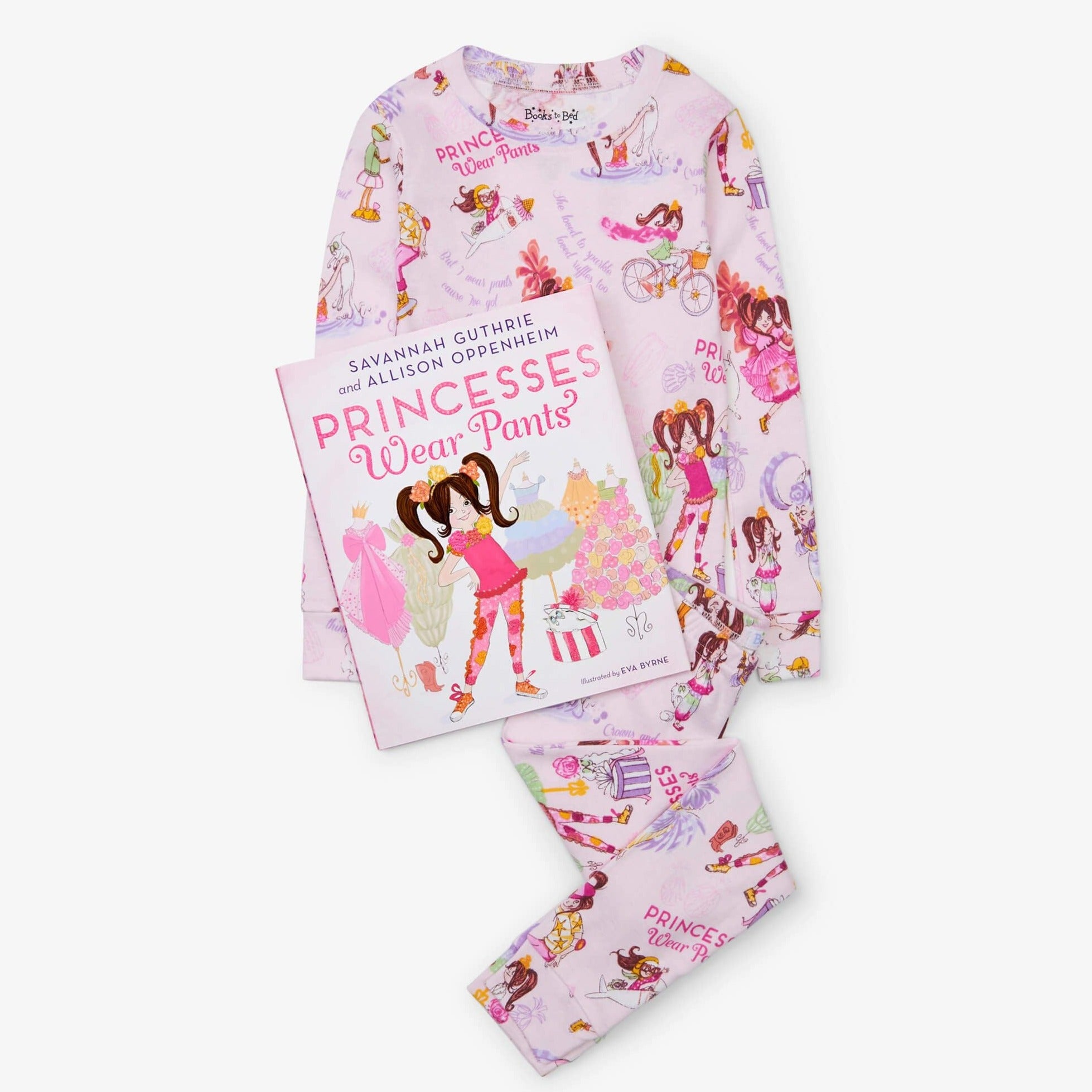 Kid's PJ & Book Set- Princesses Wear Pants