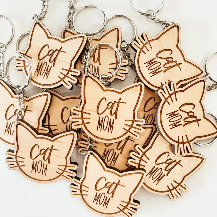 Keychain- Cat Mom