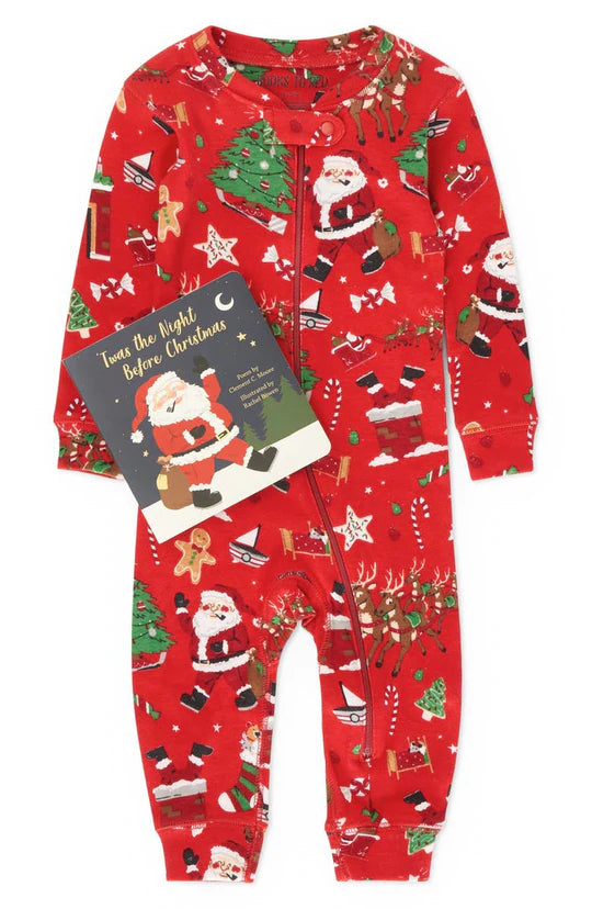 Baby Coverall & Book Set- Twas The Night Before Christmas