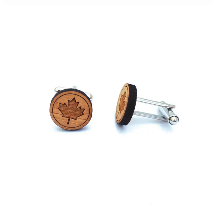 Cufflinks- Maple Leaf