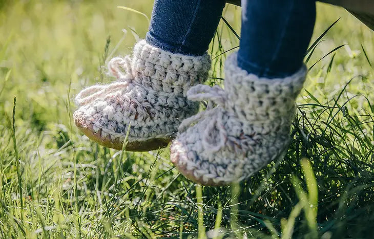Wool Booties- Driftwood