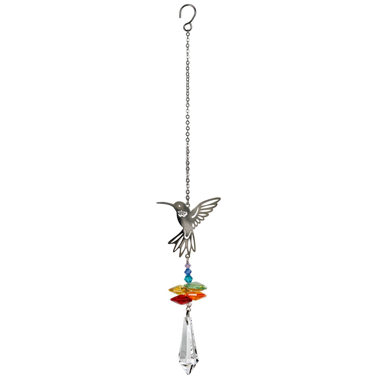 Suncatcher- Crystal w/Suction Cup- Hummingbird