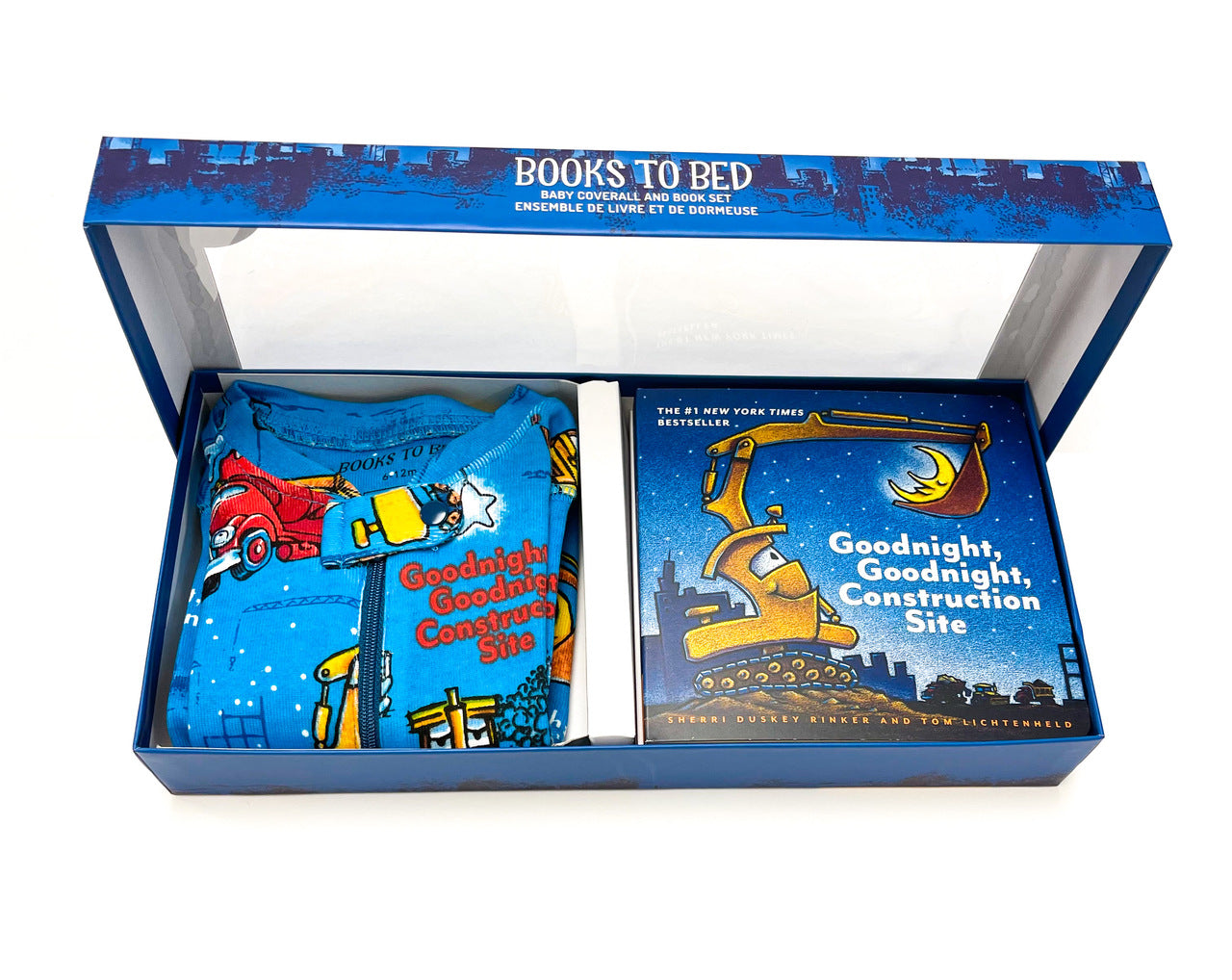 Baby Coverall & Book Set- Goodnight, Goodnight Construction Site