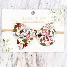 Victoria Bow Headband- Coral Floral