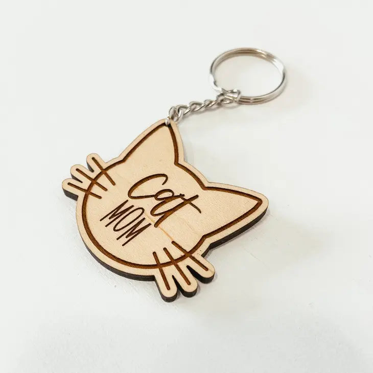 Keychain- Cat Mom