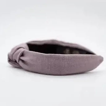 Knotted Headband- Linen Fabric- Calamine