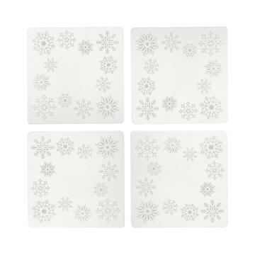 Coasters Set/4- Wooden Holiday