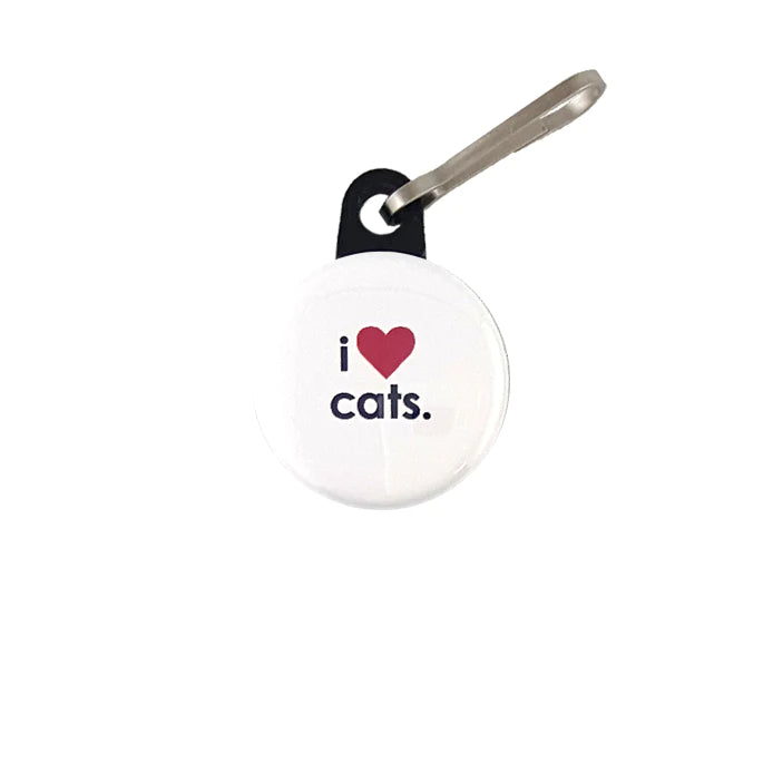 Zipper Pull- I Heart Cats