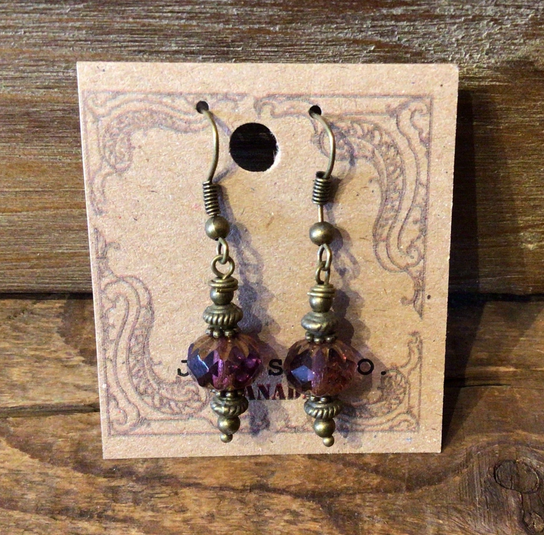 Earrings- Blue Crystal
