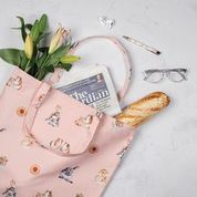 Reusable Folding Tote Bag- Piggy In The Middle