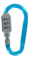 Combination Lock Carabiner- Assorted Colours