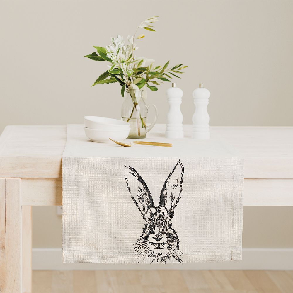 Table Runner- Linen Hare