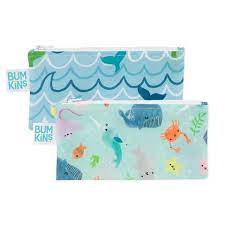 Snack Bag Small- Ocean Life 2 Pack