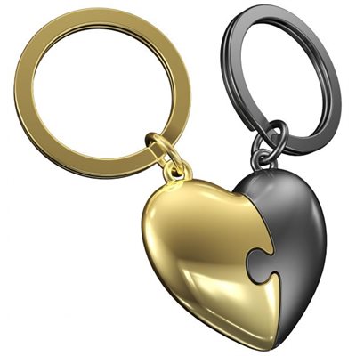 Keychain- Heart Puzzle