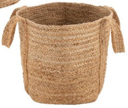 Braided Basket- Natural Jute Assorted