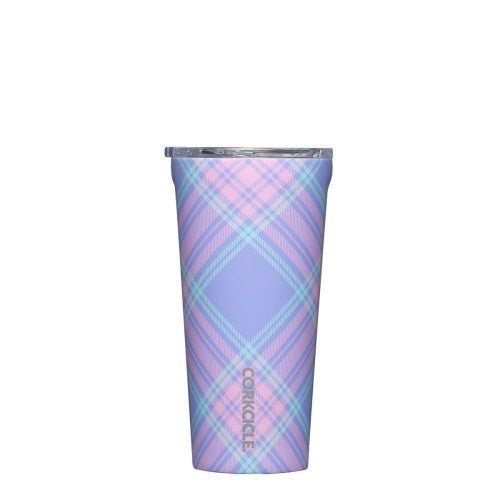 Insulated Tumbler 16 Oz- Spring Time Plaid