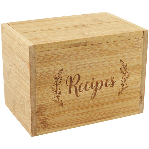 Recipe Box Set- Bamboo