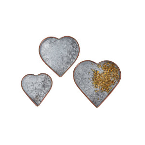 Trays- Metal Heart- Assorted