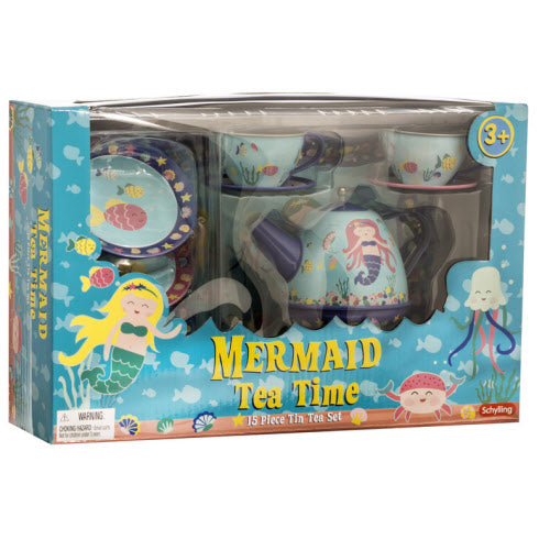 Tin Tea Set- Mermaid